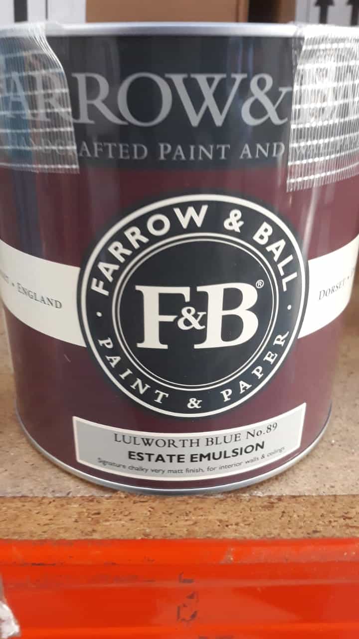 Farrow & Ball Estate Lulworth blue No.89 Matt Emulsion paint, 2.5L-8928