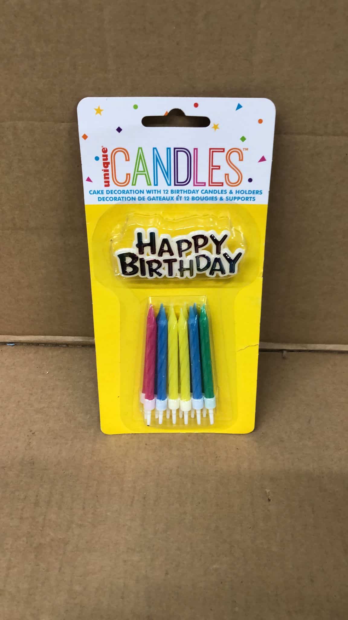 12 Candles And Happy Birthday Cake Topper-59601