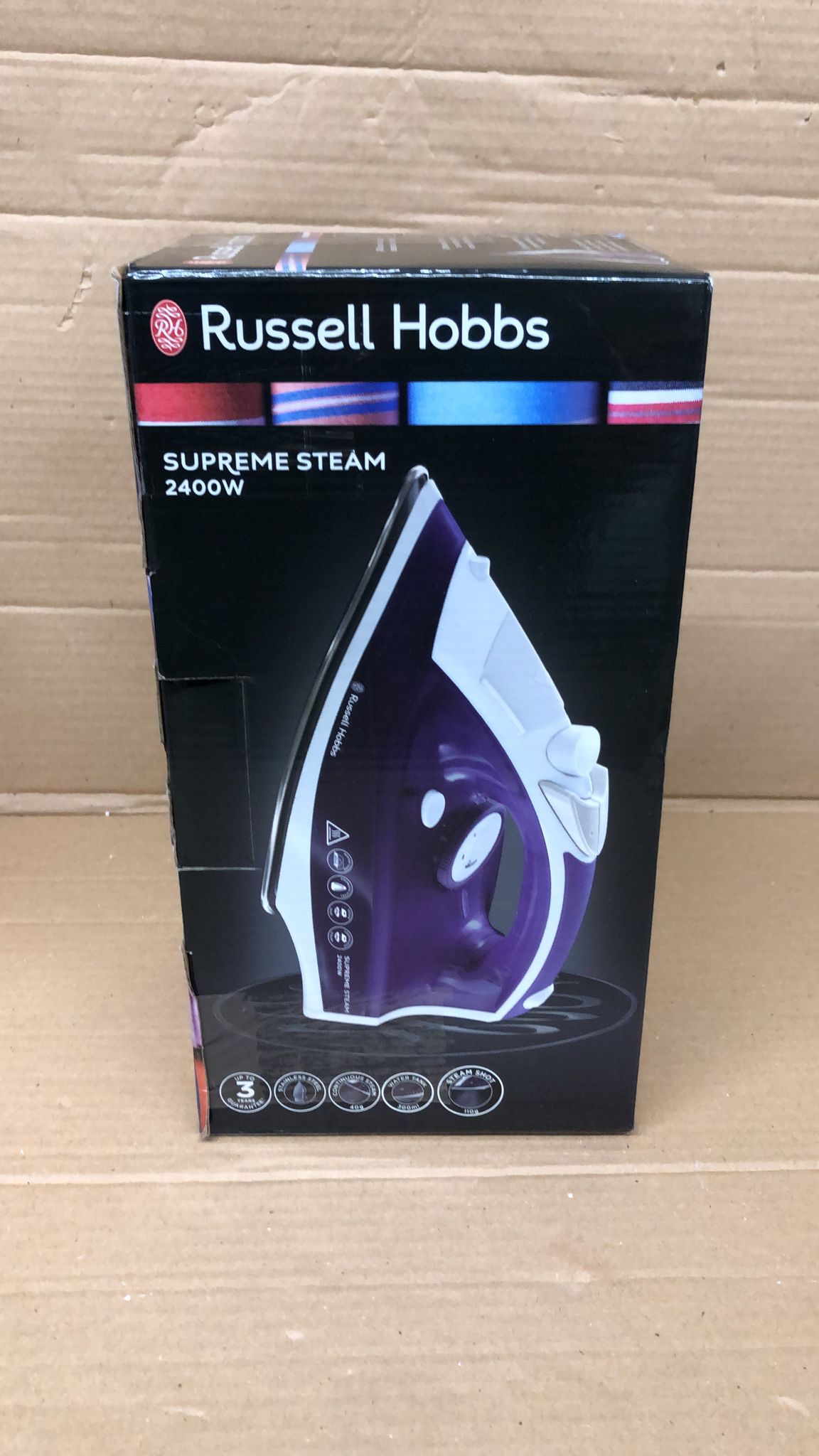 Russel Hobbs Supreme Steam 23060 2400W Steam Iron - Purple-4084