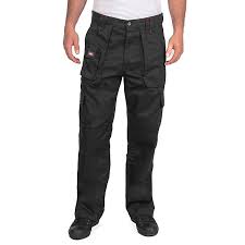 Lee Cooper Workwear Mens Multi Pocket Cargo Work Trousers-Size W 34 / L 33 B0421