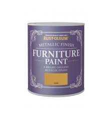Rust-Oleum Gold effect Furniture paint, 125ml-2438
