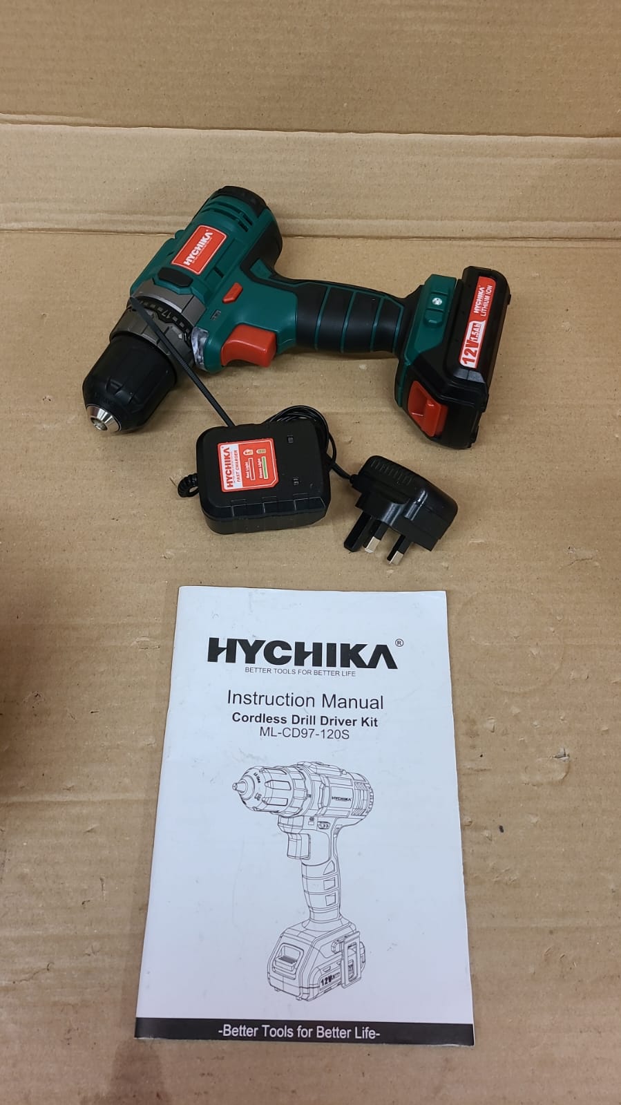 Cordless Drill 12V, HYCHIKA Electric Screwdriver-4746