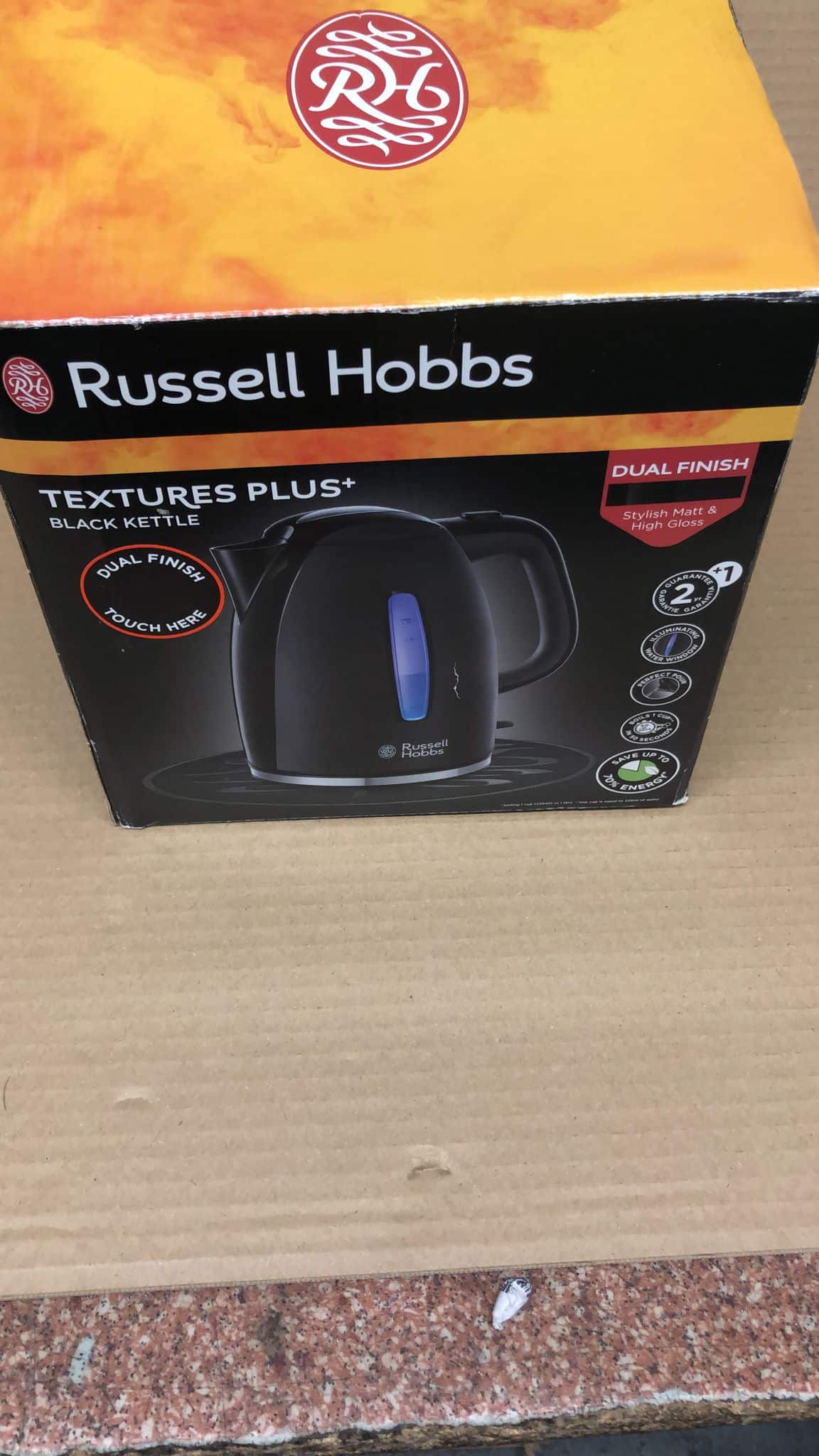 Russell Hobbs Kettle 1.7LT Textures Plus Black-5681