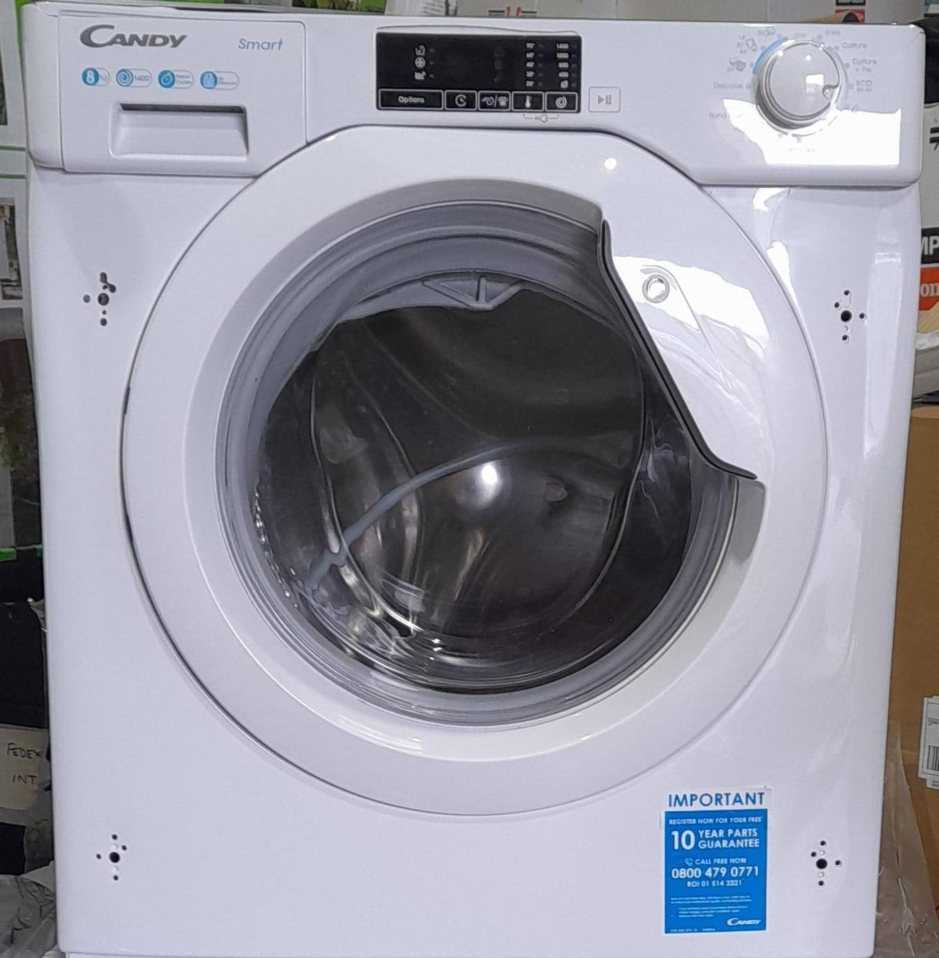 Candy CBW 48D1E 8kg Load Integrated Washing Machine Cosmetic damage- 4992