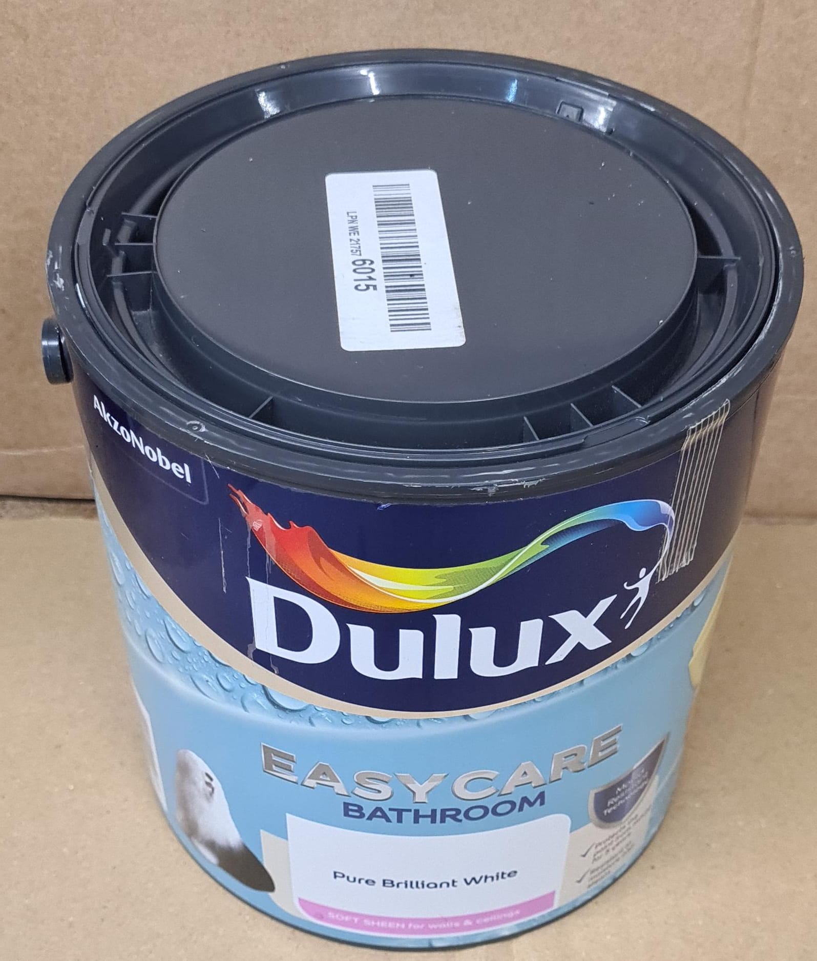 Dulux Easycare Pure brilliant white Soft sheen Emulsion paint, 2.5L - 5977
