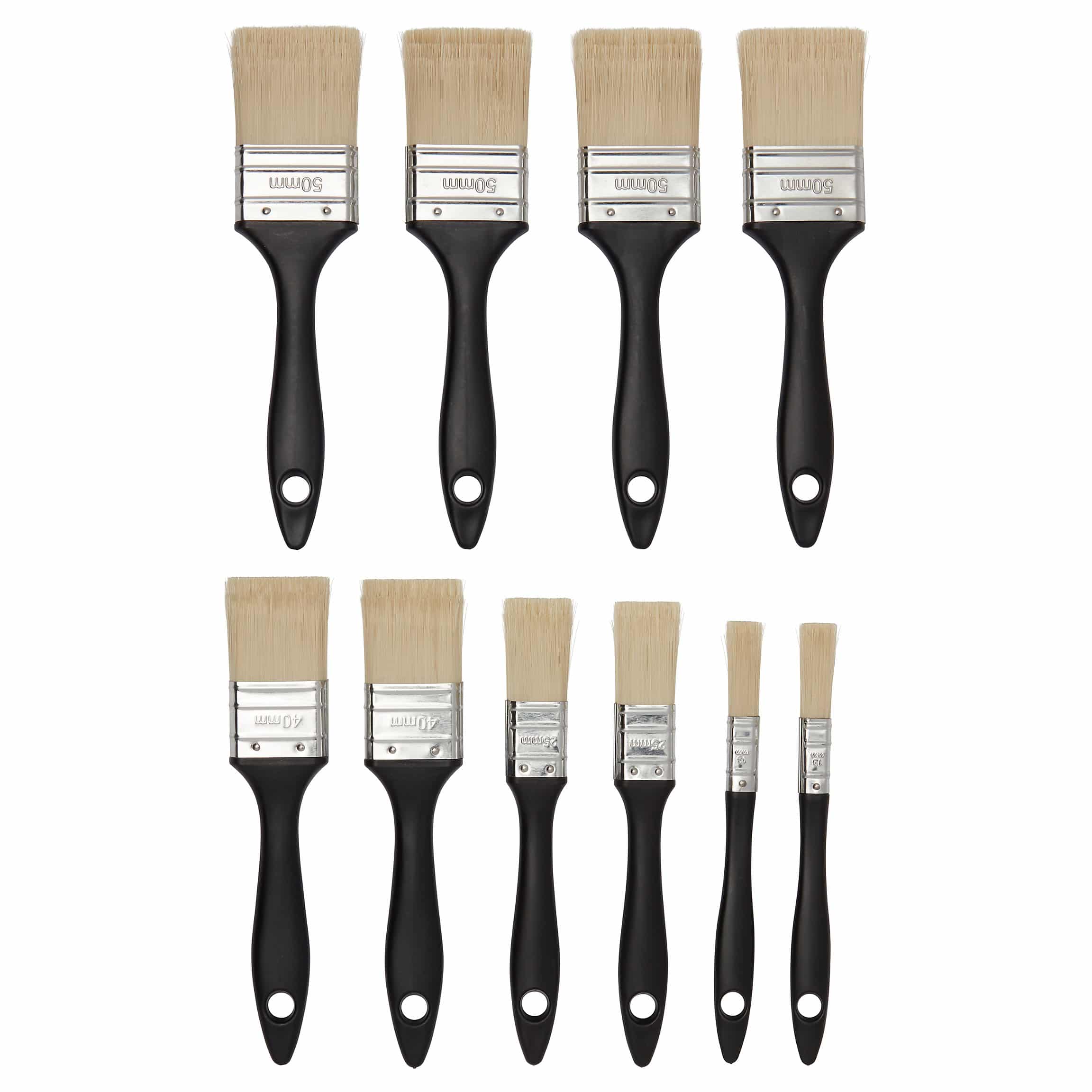 Flagged tip Paint brush, Set of 10 5965