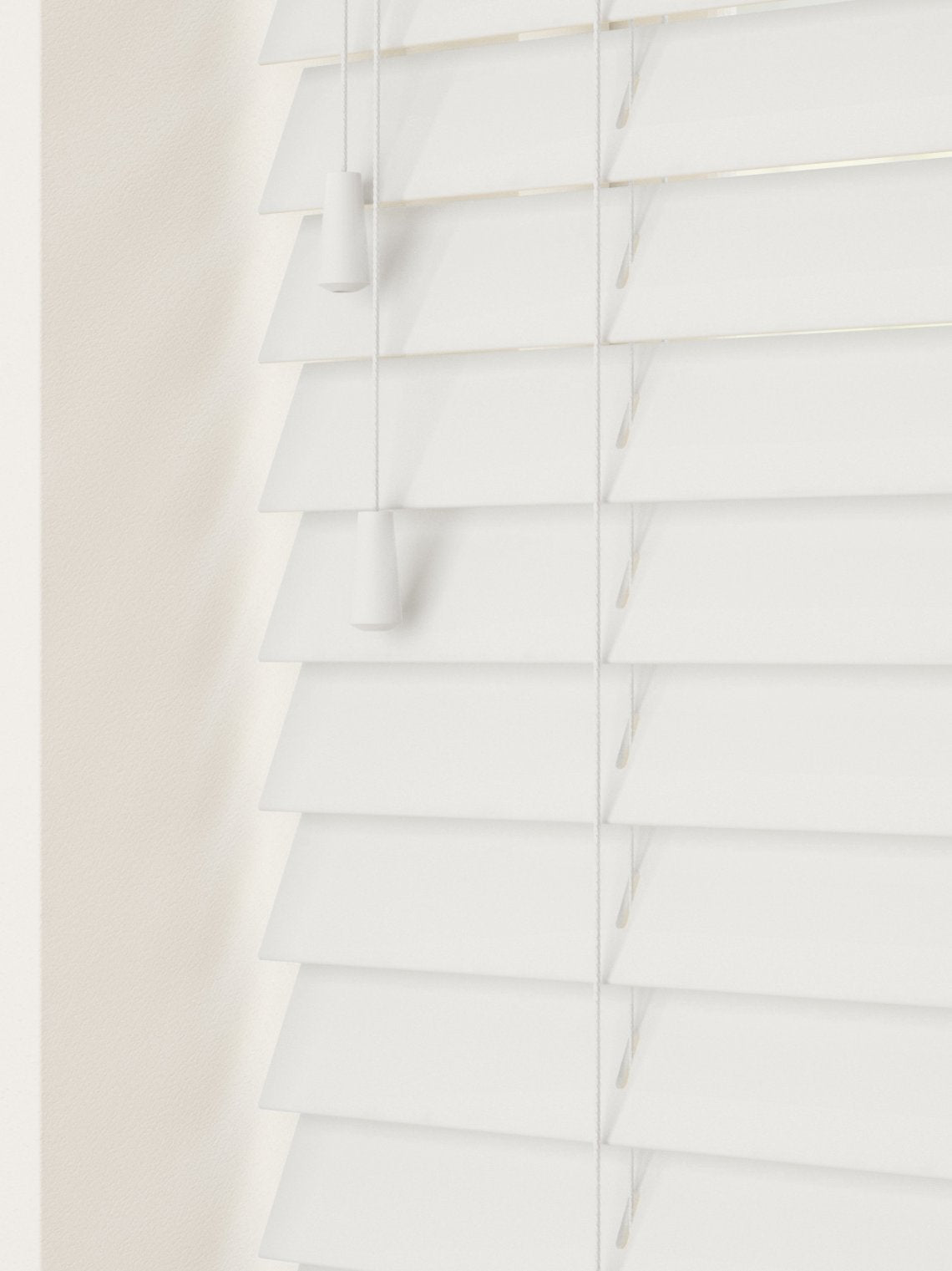 50mm Faux Wood Venetian Blinds with Ladder Strings - Painted Collection 3222