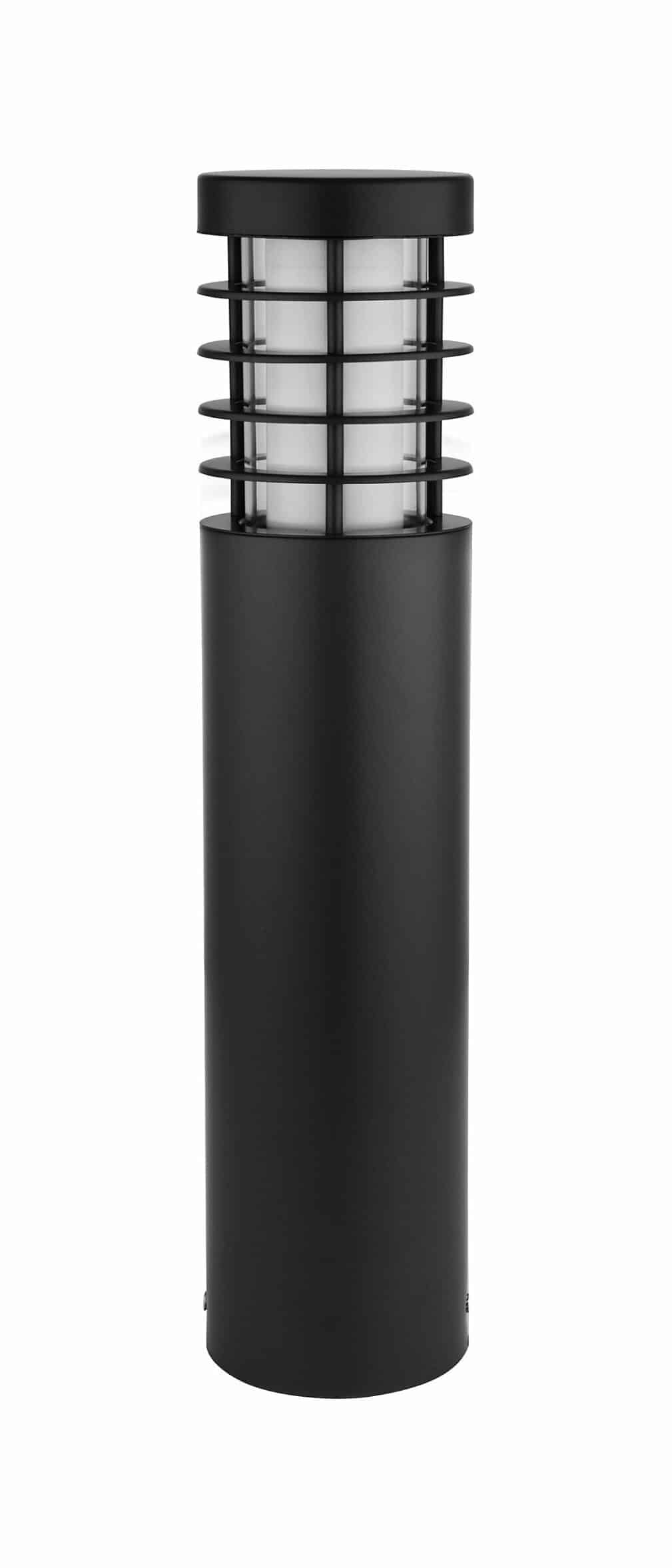 GoodHome Black Mains-powered 1 lamp Integrated LED Outdoor Post light (H)440mm 7335