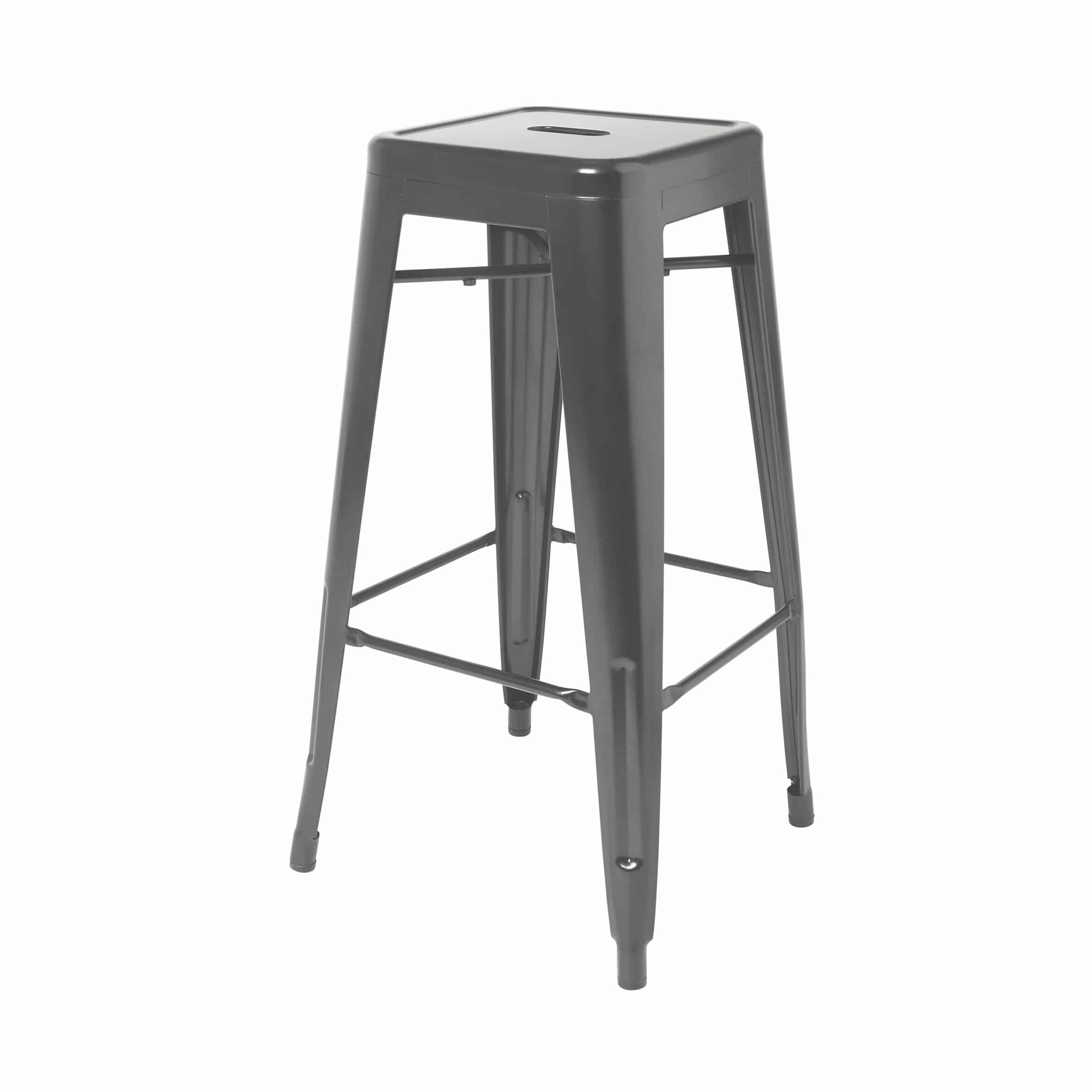GoodHome Branza Grey Steel Bar stool 1002
