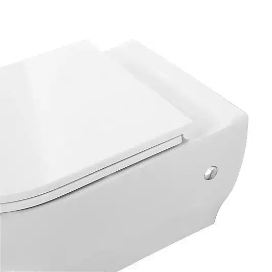 GoodHome White Toilet pan with Soft close seat 1284