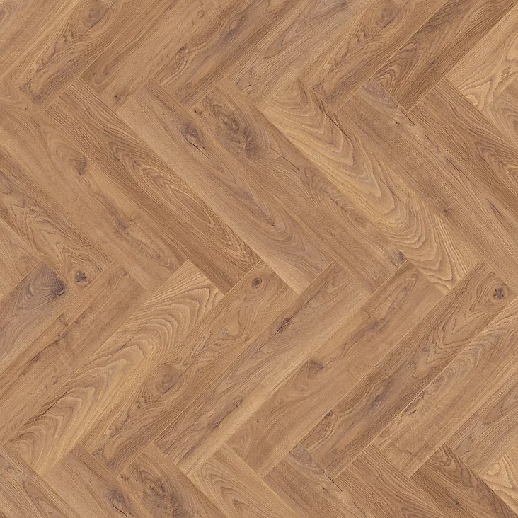 GoodHome Chesterfield Herringbone Natural oak effect Laminate Flooring, 0.87m²-5479