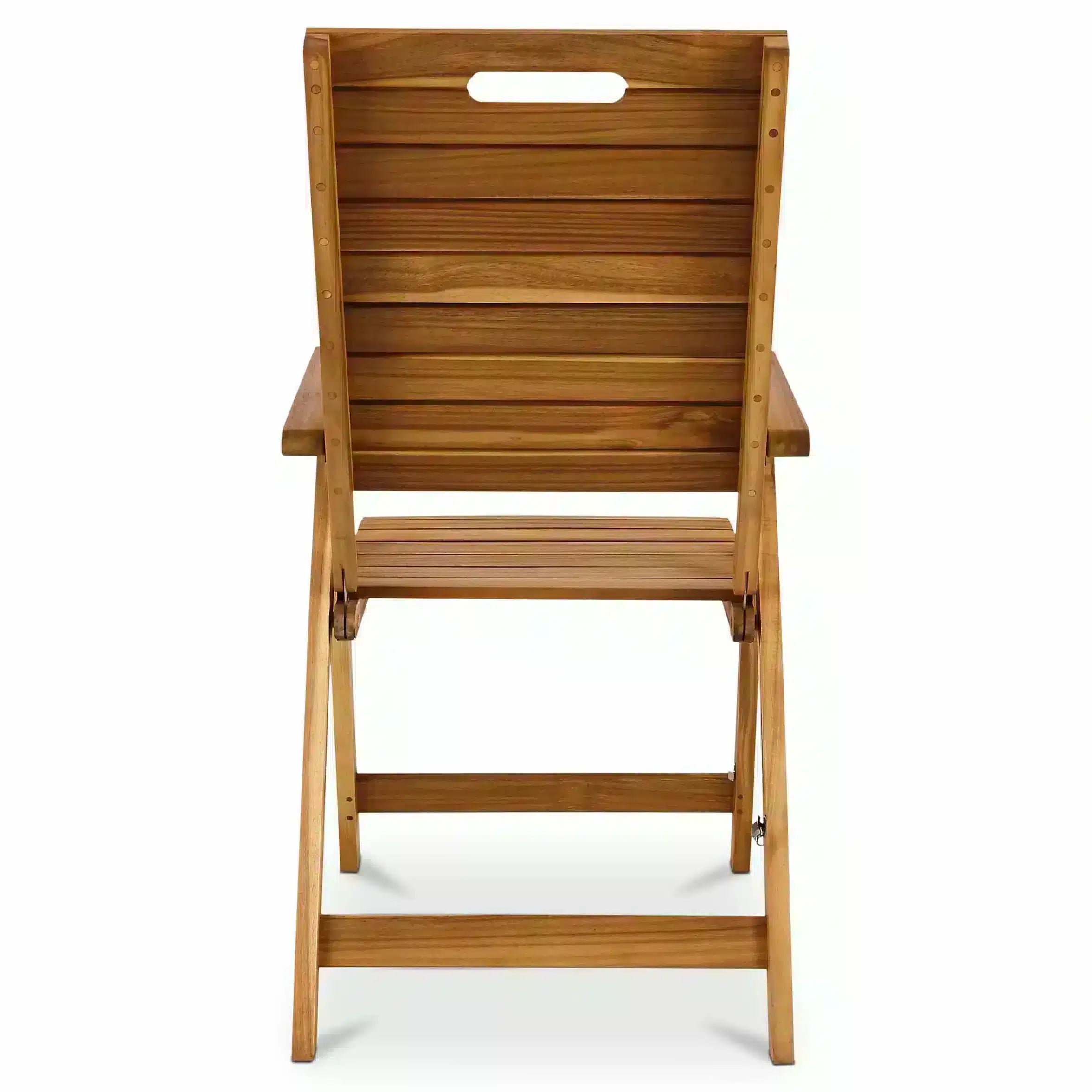 GoodHome Denia Wooden Foldable Recliner Chair Garden Chair 5253