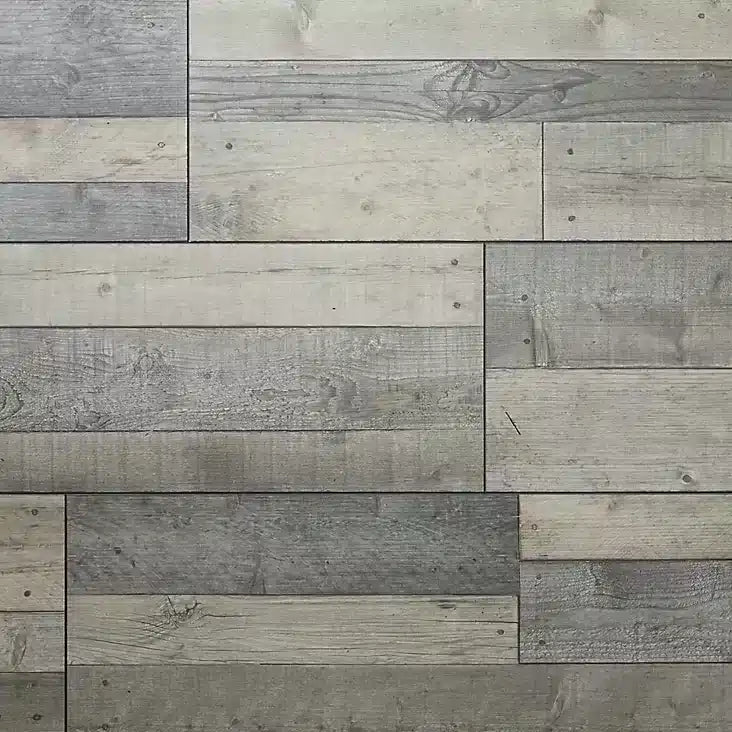 GoodHome Dunwich Grey wood Laminate Flooring, 2.18m² Pack of 6 - 6802