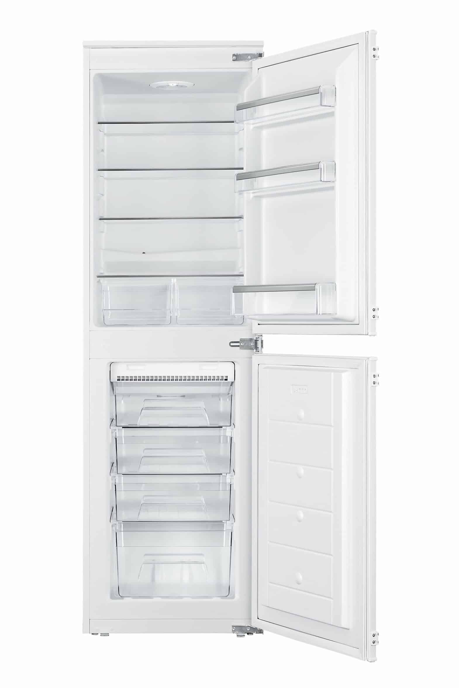 GoodHome Fridge freezer 50:50 Classic Integrated Automatic defrost-White-GHBI5050FFUK-9545