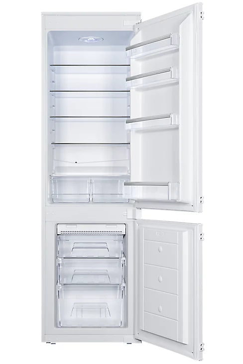 GoodHome Automatic defrost Fridge freezer-Integrated- White-GHBI7030FFUK