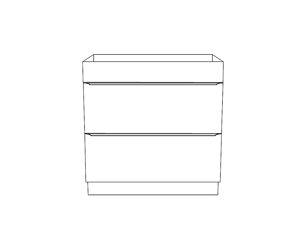 GoodHome Imandra Gloss White Freestanding Cabinet (W)800mm (H)820mm 2987