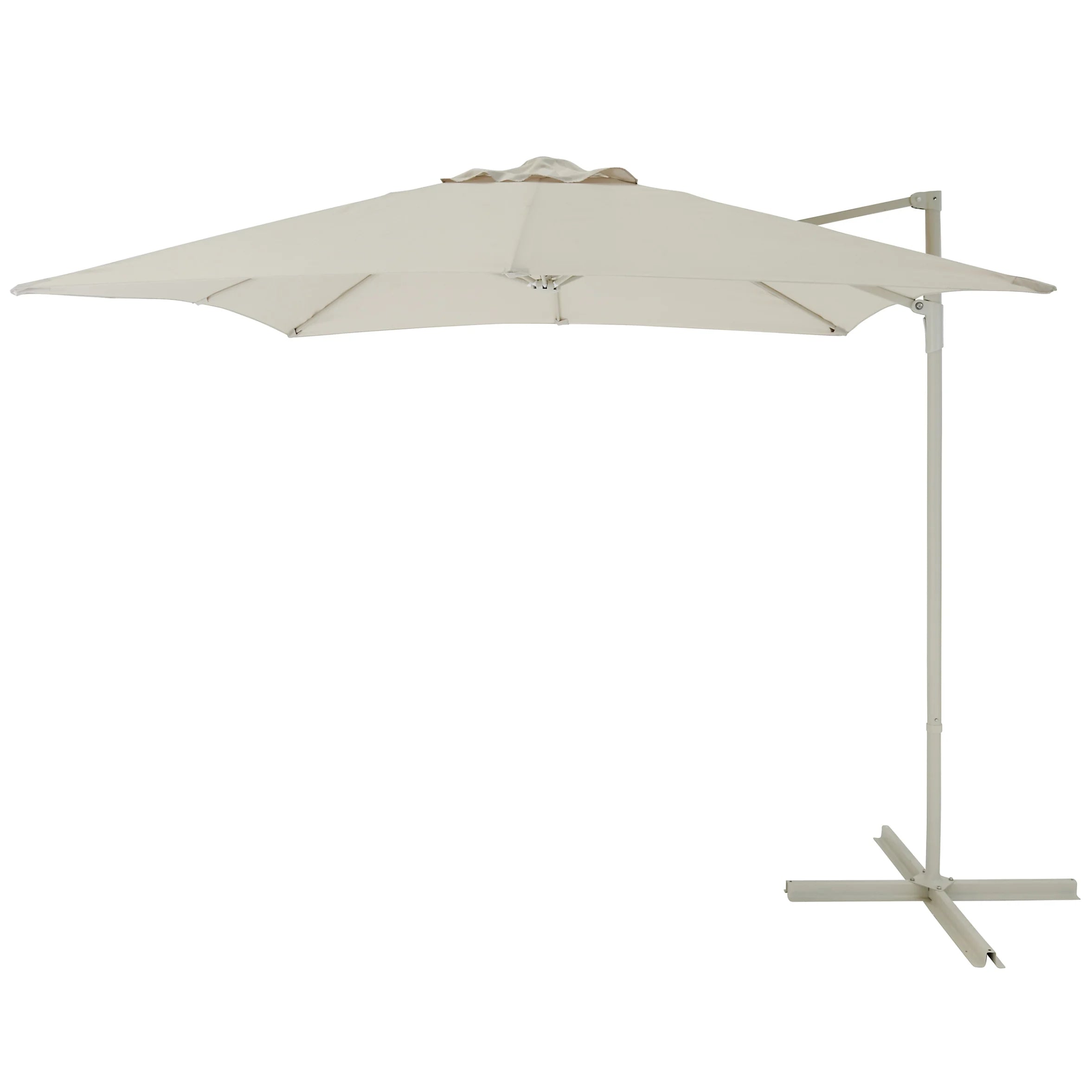 GoodHome Kalanga 2.5m Sand Overhanging parasol - Garden Parasol 9343