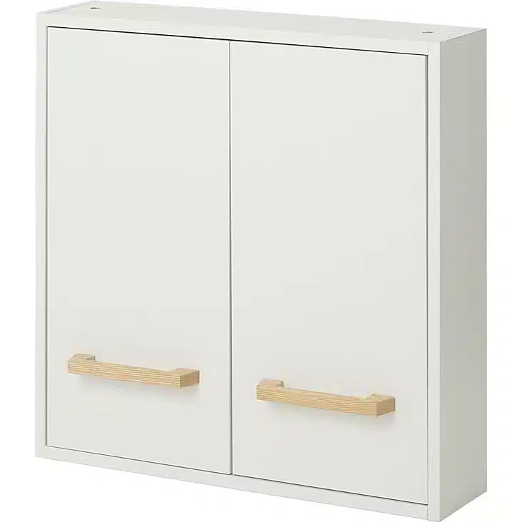 GoodHome Ladoga White Double Wall Cabinet (W)600mm (H)600mm 7329