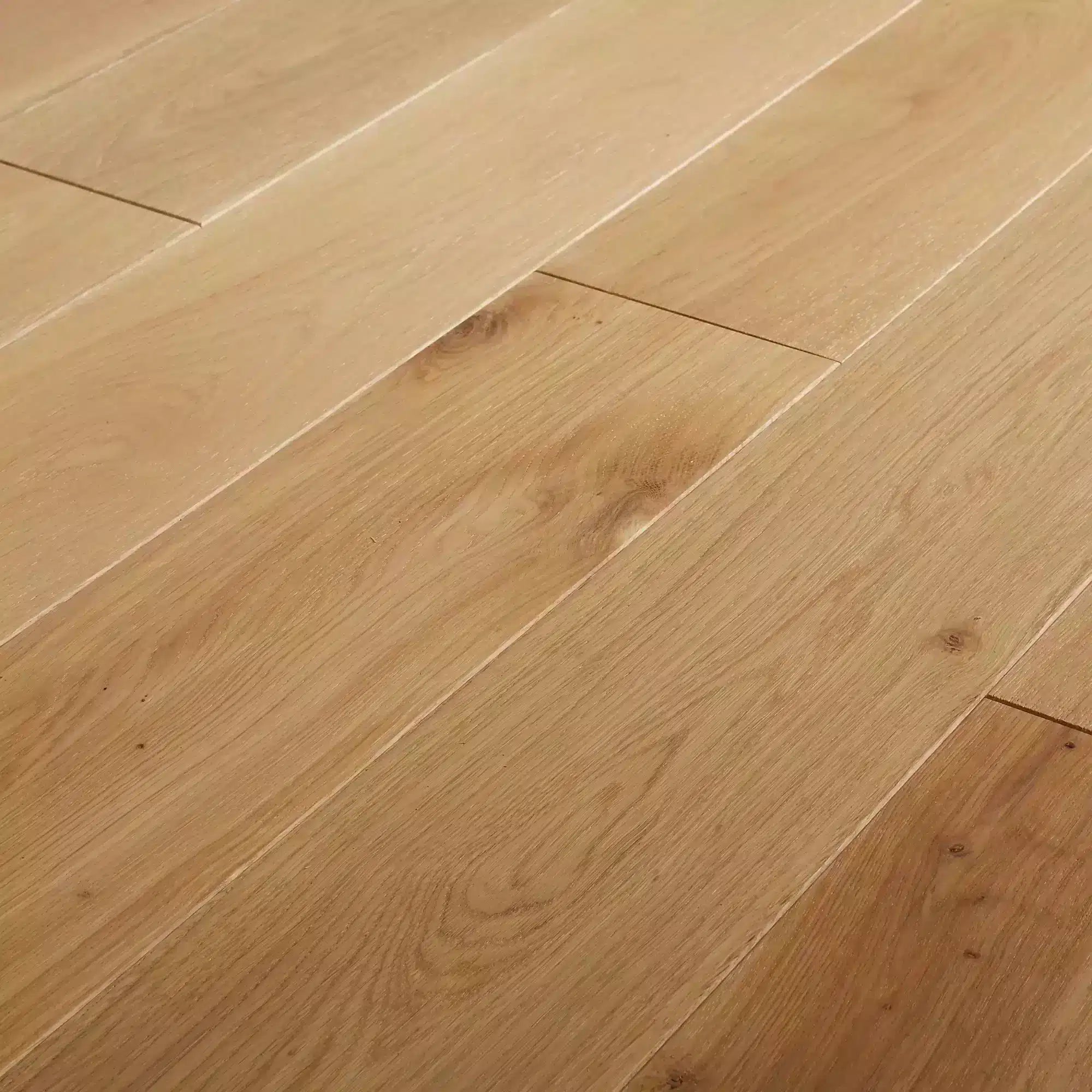 GoodHome Lulea Natural Oak Solid wood flooring 7 Planks 7298