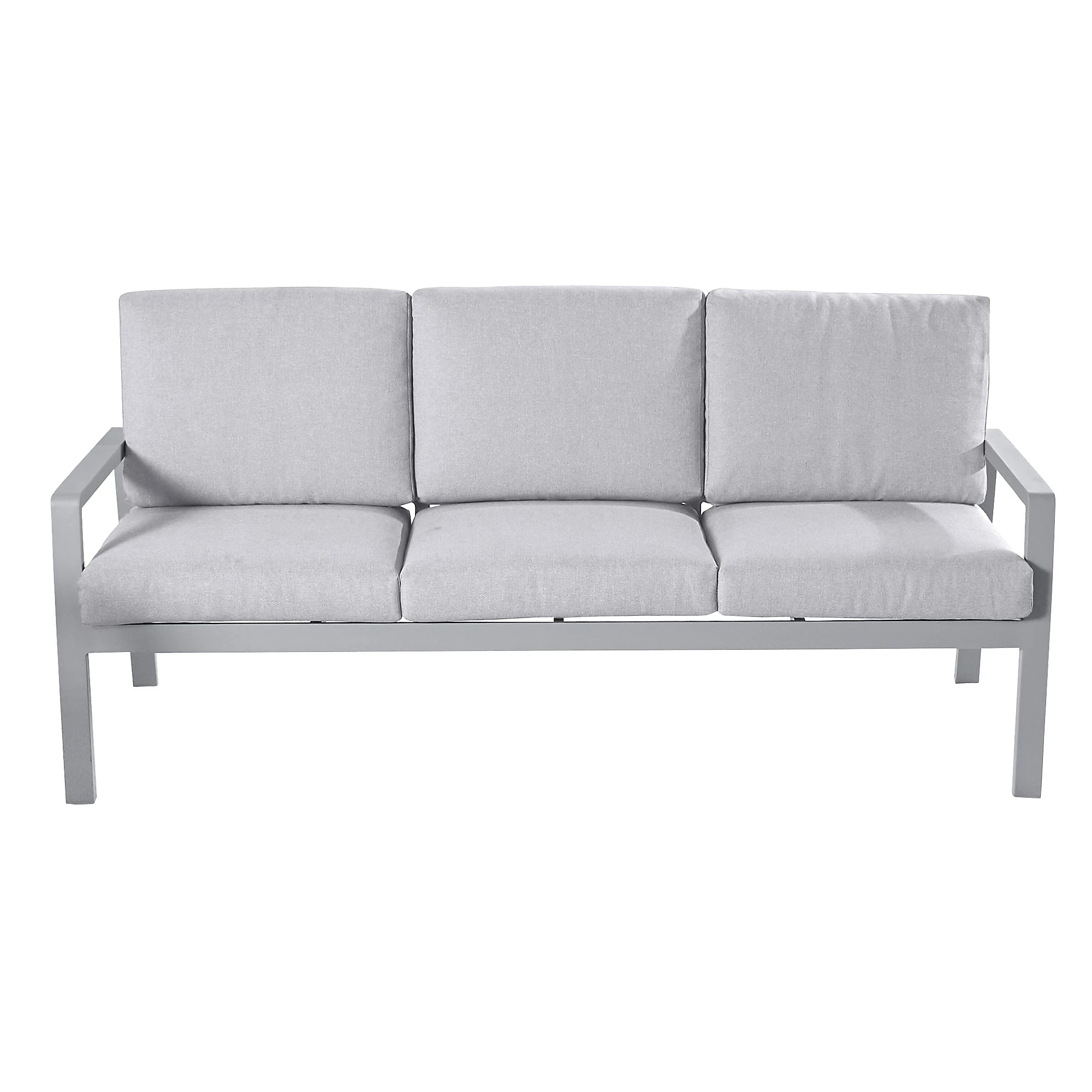GoodHome Moorea Steel grey 5 Seater Coffee set- Garden Furniture -7638