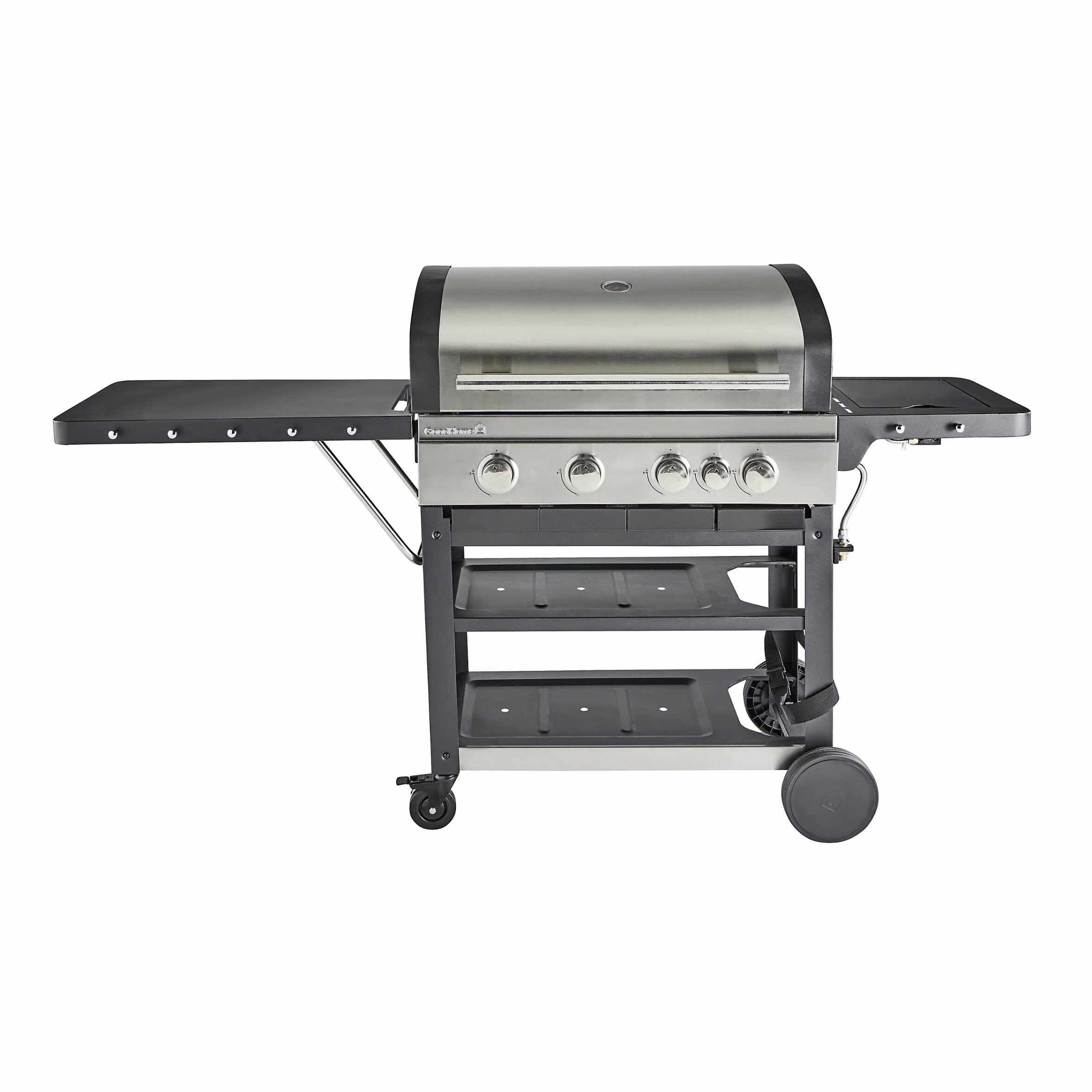 GoodHome Owsley 4.1 Black 4 burner Gas Barbecue +1 Side Burner Outdoor Grill 7896