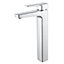 GoodHome Cavally 1 lever Nickel effect Tall Basin Mixer Tap 5590