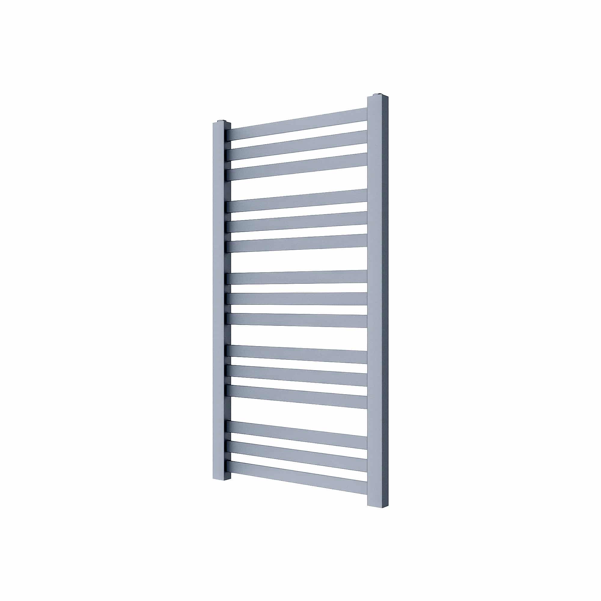 GoodHome Wolfsbane Vertical Flat Towel radiator (W)500mm x (H)900mm 6422