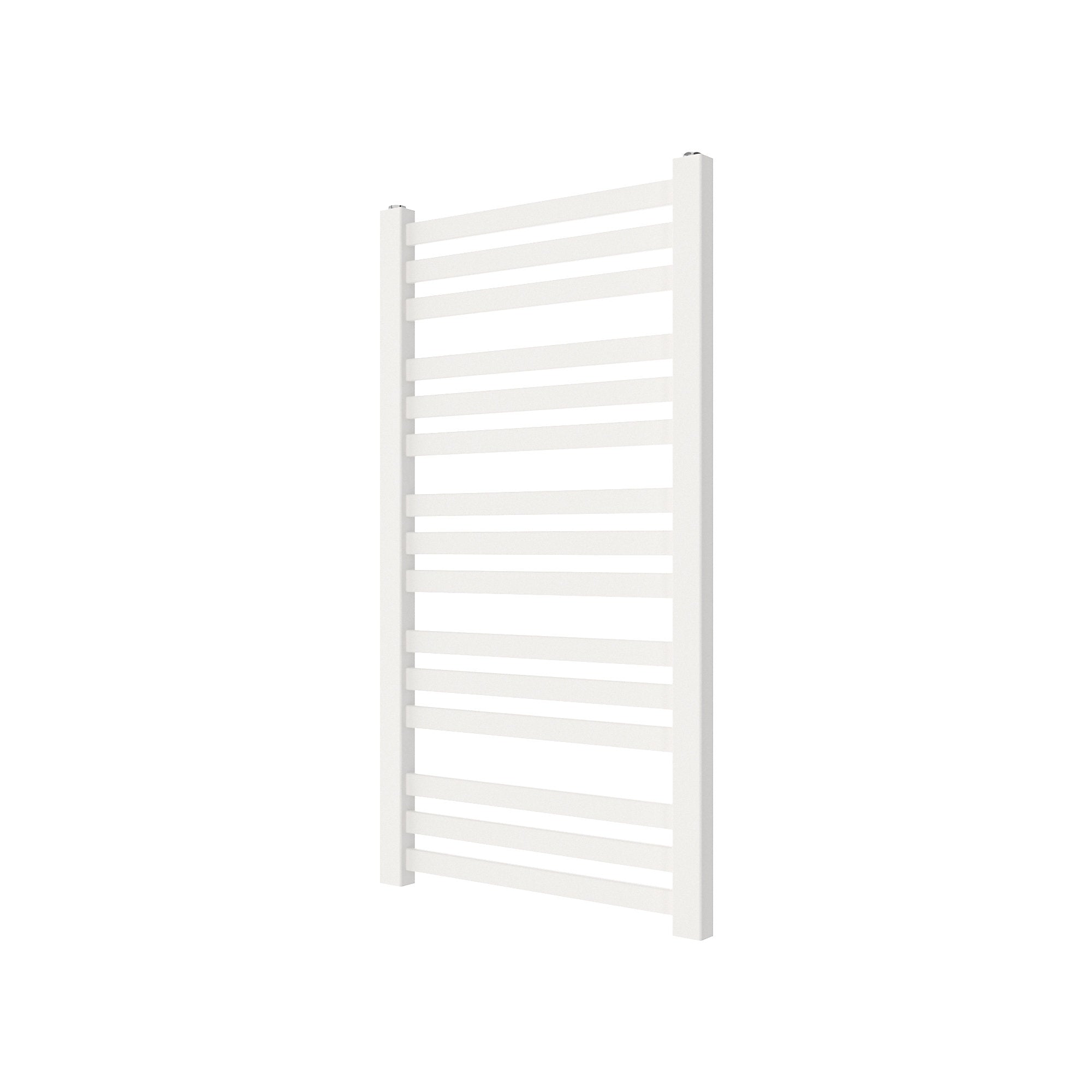 GoodHome Wolfsbane, White Vertical Flat Towel radiator (W)500mm x (H)900mm-6699