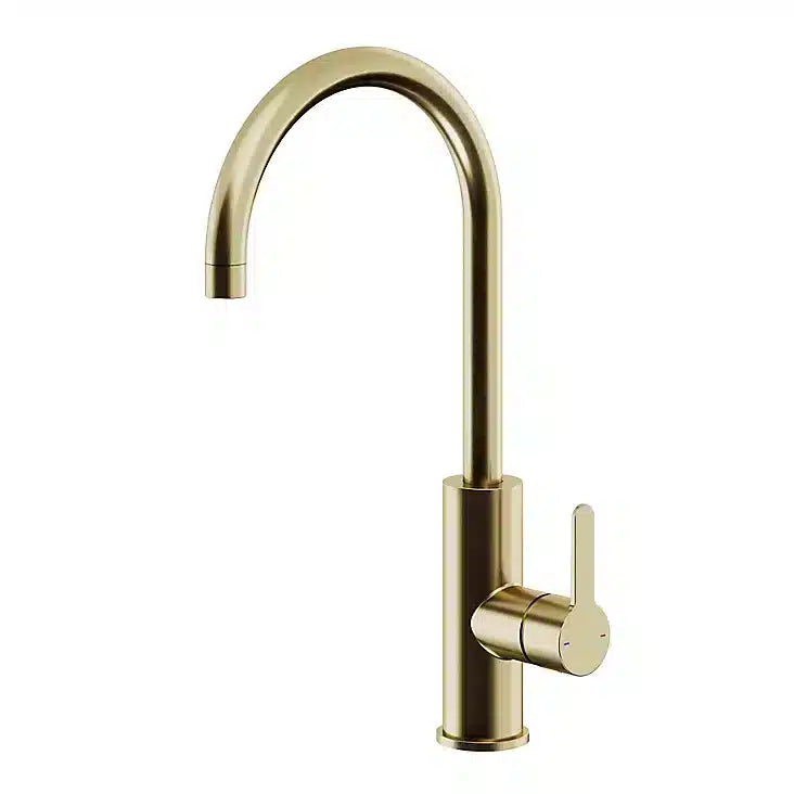 GoodHome Zanthe Brass effect Kitchen Side lever Tap 2760