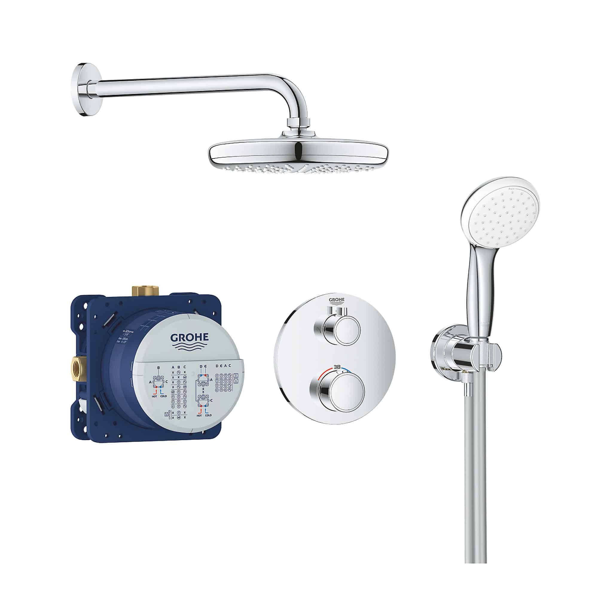 GROHE GROHTHERM PERFECT SHOWER SET WITH TEMPESTA 210-6021