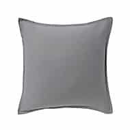 GoodHome Wabana Herringbone Grey & white Cushion (L)45cm x (W)45cm 9188