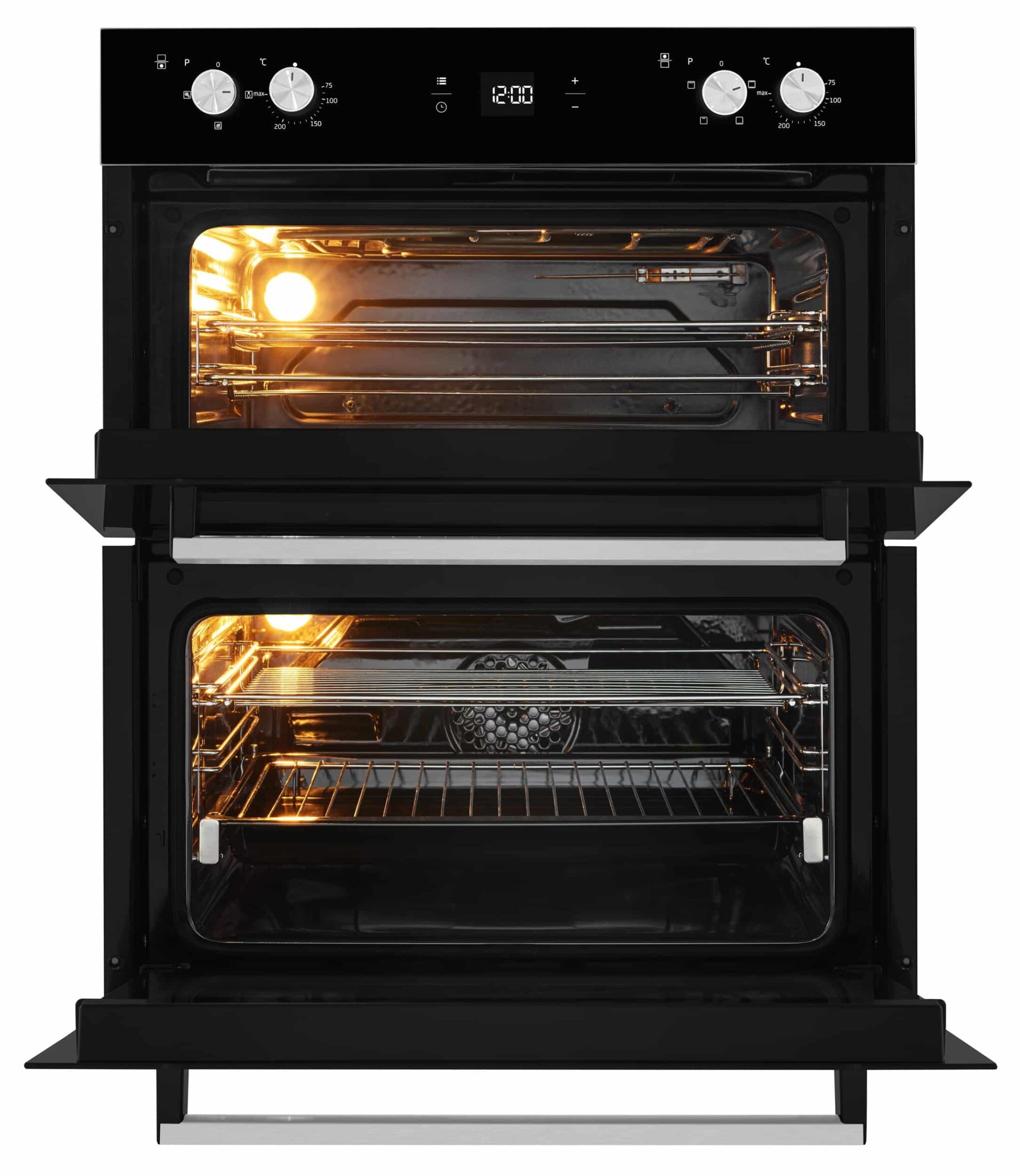 Beko BDQF24300B Black Glass & stainless steel Built-in Double oven 0473