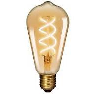 Extrastar 4W LED Spiral Filament Light Bulb E27 2200K