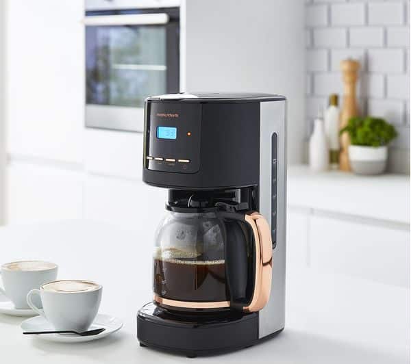 Morphy Richards 162030 Rose Gold Collection Filter Coffee Machine Black 7548