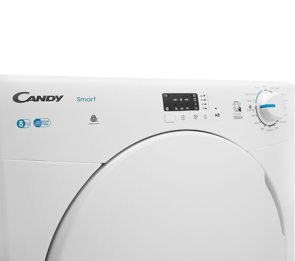 CANDY Smart KSE C8LF NFC 8kg Condenser Tumble Dryer - White 3630N