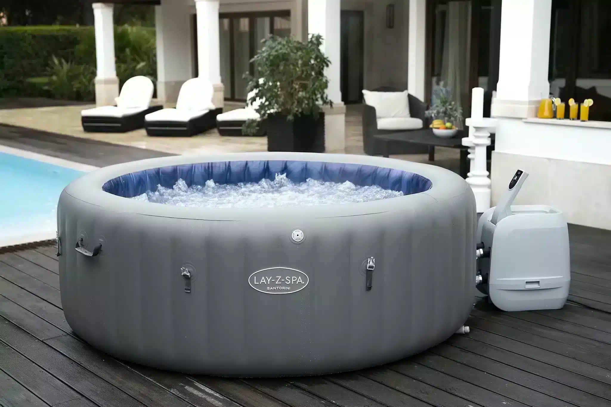 Lay-Z-Spa Santorini HydroJet Pro™ 5 person Inflatable hot tub 3249
