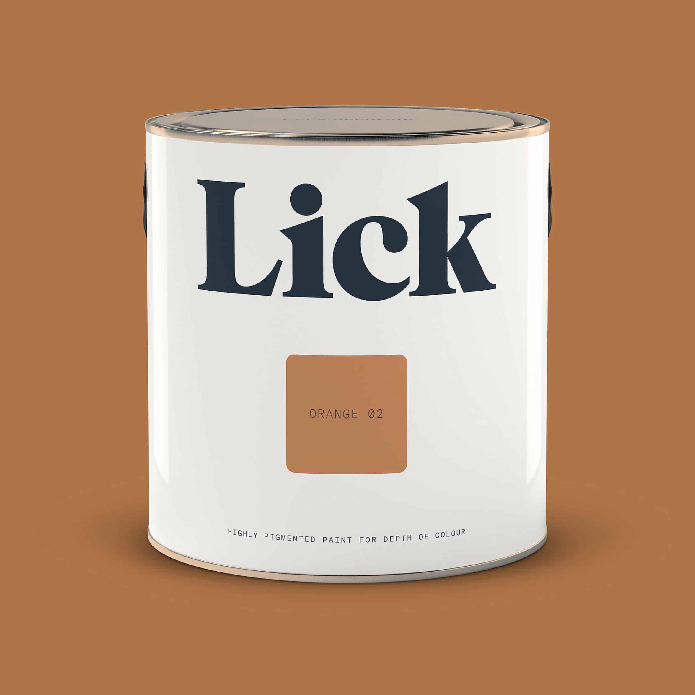 Lick Orange 02 Matt Emulsion paint, 2.5L-0373