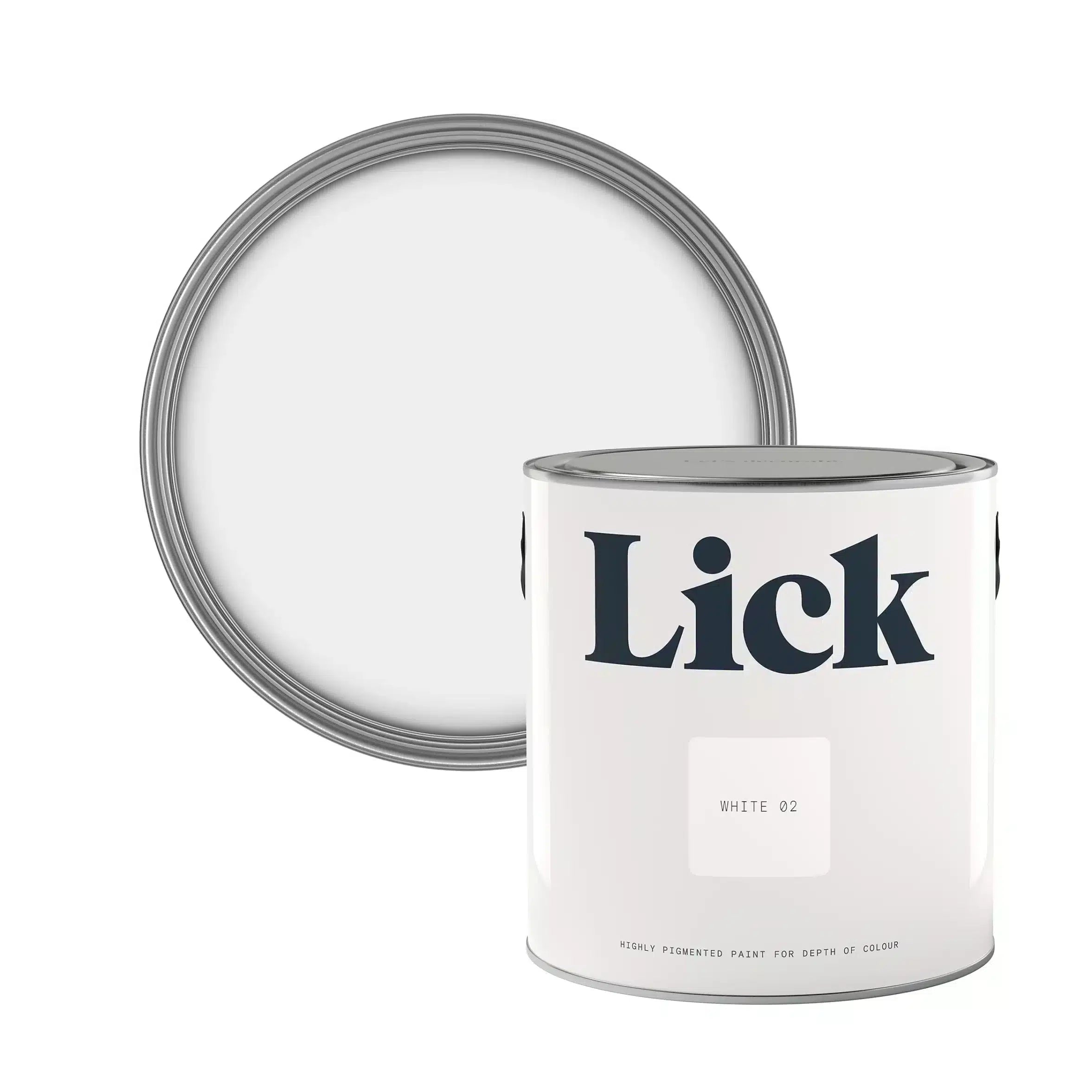 Lick White 02 Matt Emulsion paint, 2.5L-0002