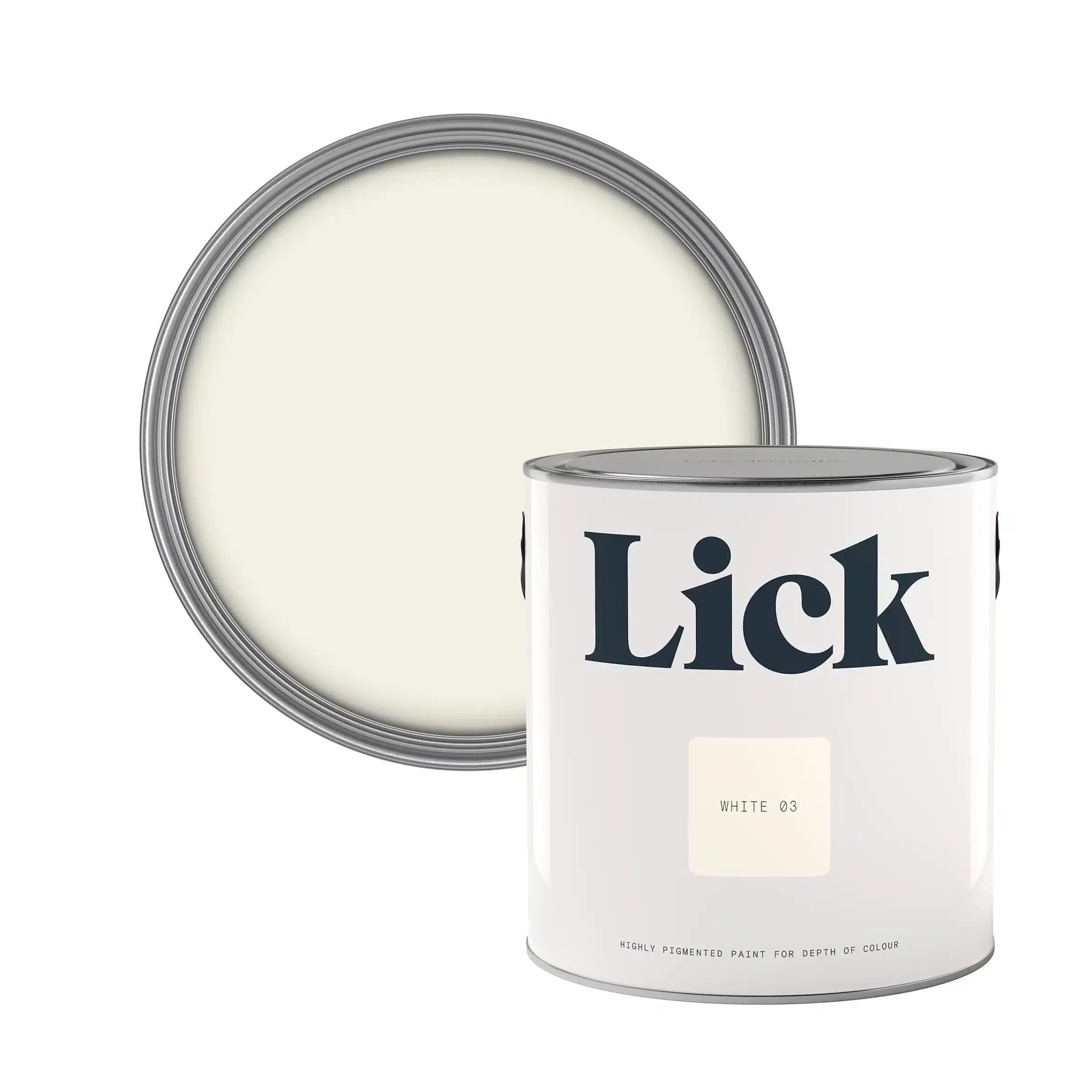 Lick White 03 Matt Emulsion paint, 2.5L-0003