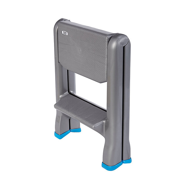 Mac Allister-Step stool-Foldable-2 tread Plastic- (H)0.63m-0169