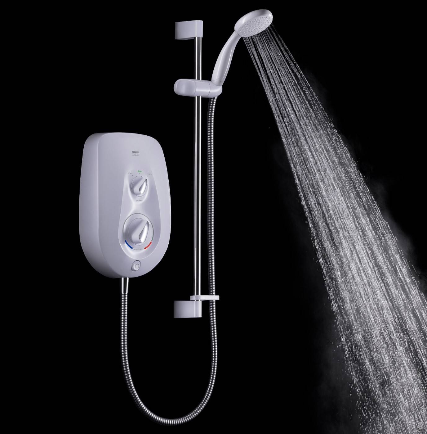 Mira Go White Electric Shower, 8.5kW 1.1788.564 - 1652
