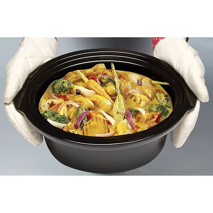Morphy Richards 461013 Slow Cooker 6.5 L, Ceramic Pot, Dishwasher Safe-8507U