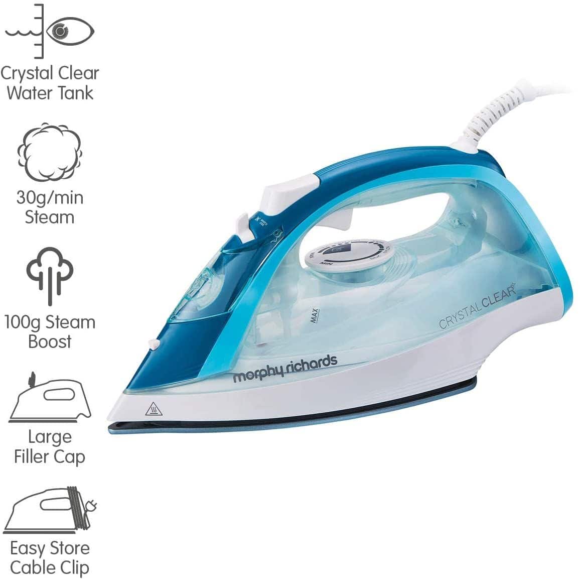 Morphy Richards 300300 Crystal Clear Steam Iron 0156