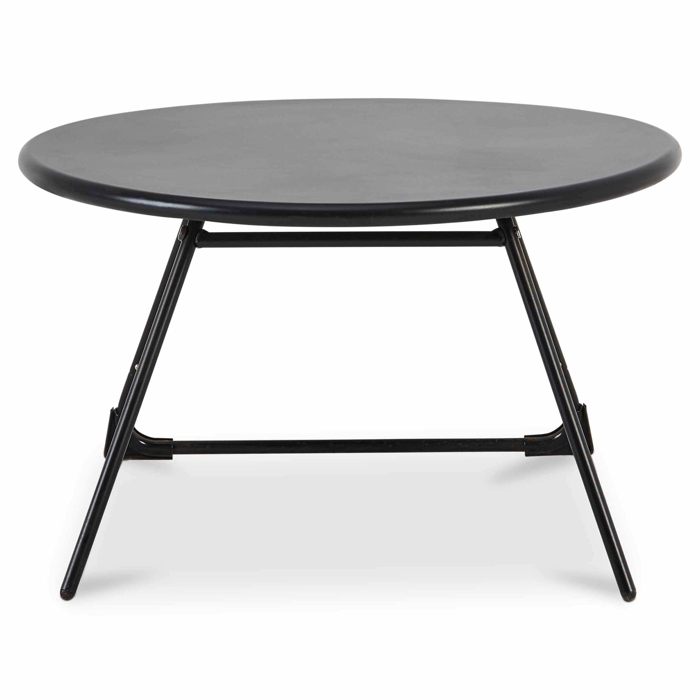 Garden Table GoodHome Nova Metal, Black, Water resistant 700mm - 6657