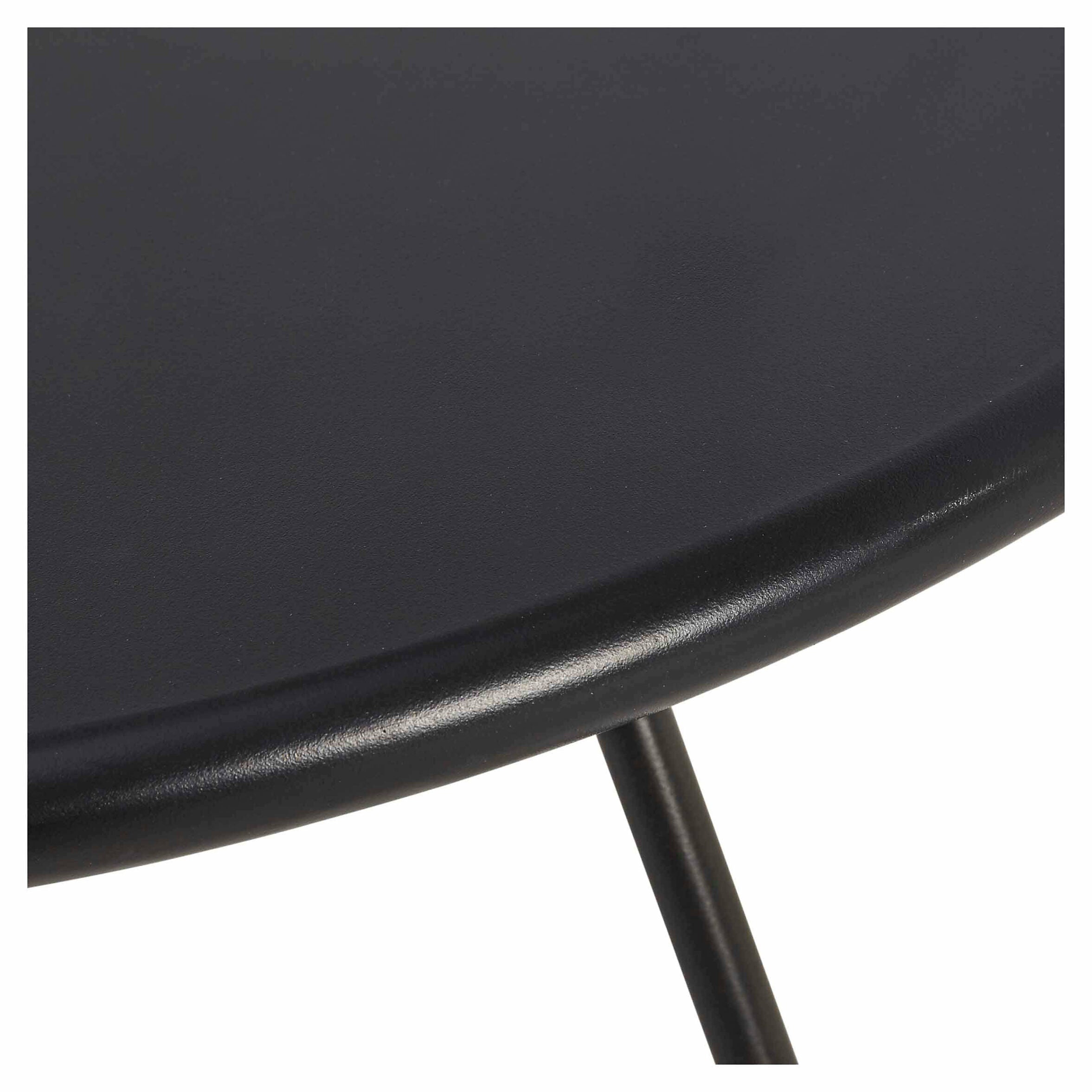 Garden Table GoodHome Nova Metal, Black, Water resistant 700mm - 6657
