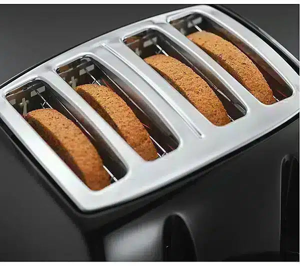 Russell Hobbs 21651 Textures 4-Slice Toaster, Black-A5469