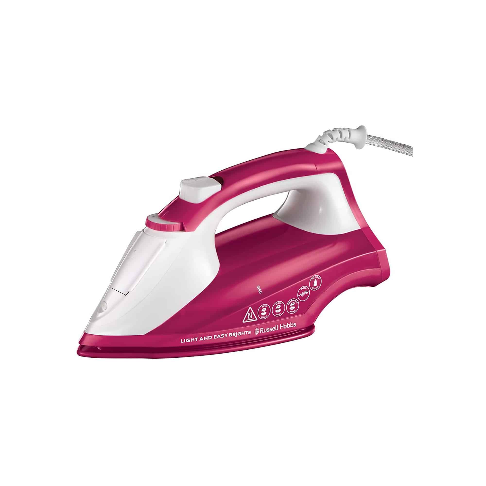 Russell Hobbs 26480 Light and Easy Brights Steam Iron 2400W, 0.24L Water Tank-0122