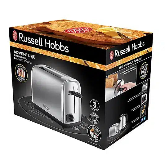 Russell Hobbs Adventure Stainless steel effect 2 slice toaster 0103