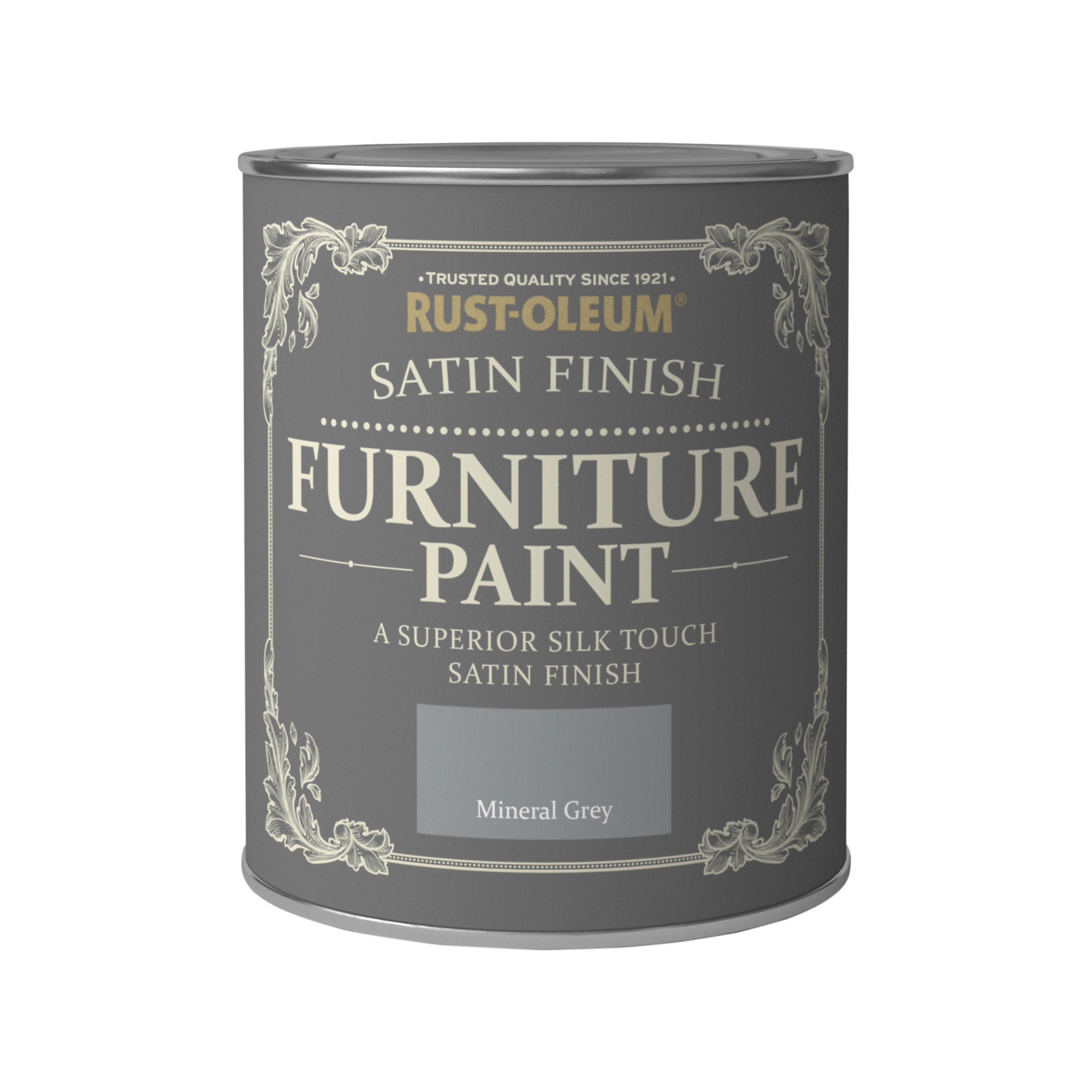 Rust-Oleum Mineral grey Satinwood Furniture paint, 750ml 7310