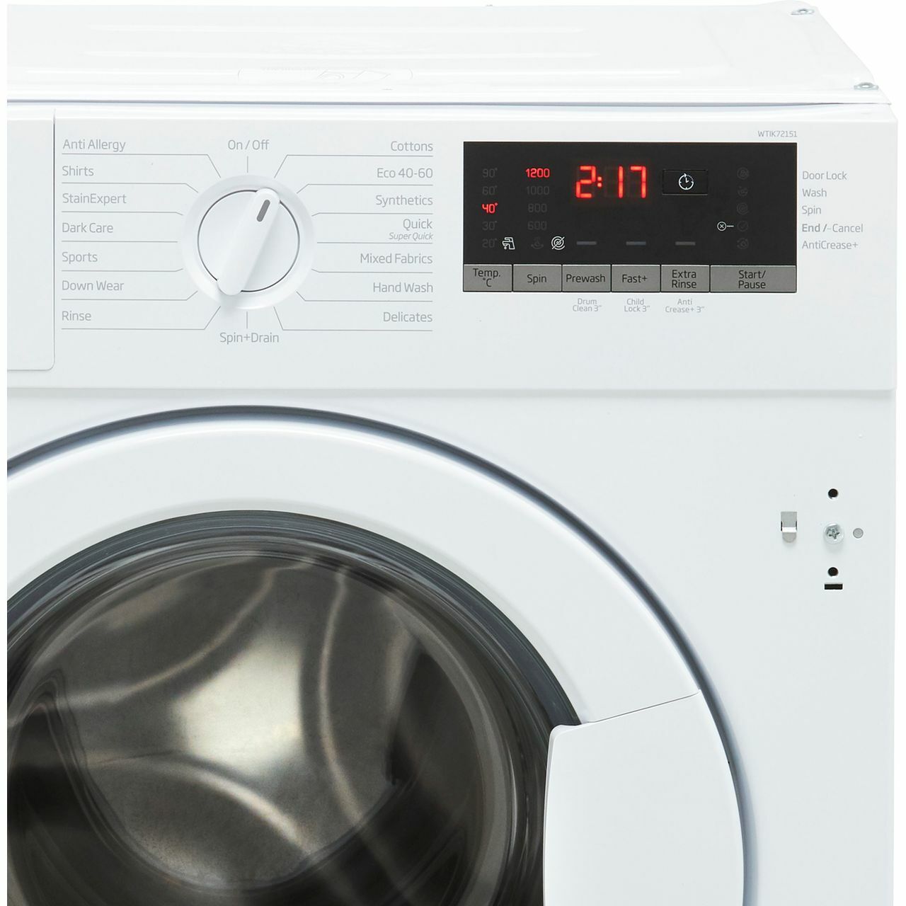 Beko WTIK72151 7Kg Washing Machine 1200 RPM C Rated White 1200 RPM 5757